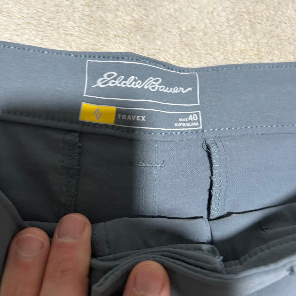 Eddie Bauer Travex Shorts Mens 40 10in Gray Performance Hiking Travel 0918 - Picture 4 of 9